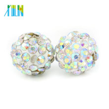 IB00116 - Crystal AB Cheap Bulk Wholesale Colorful Pave Shamballa Disco Ball Beads for Bracelet & Necklace Size 4mm-18mm